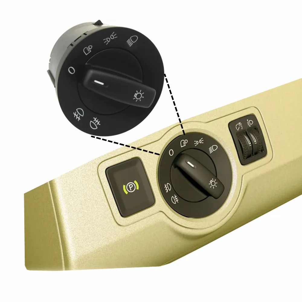 

HIGH QUALITY 1K0 941 431N FOR V-W GOLF V 5 PLUS VI 6 PASSAT B6 HEADLIGHT FOG LIGHT SWITCH AUTO 1K0941431N 1K0 941 431 N