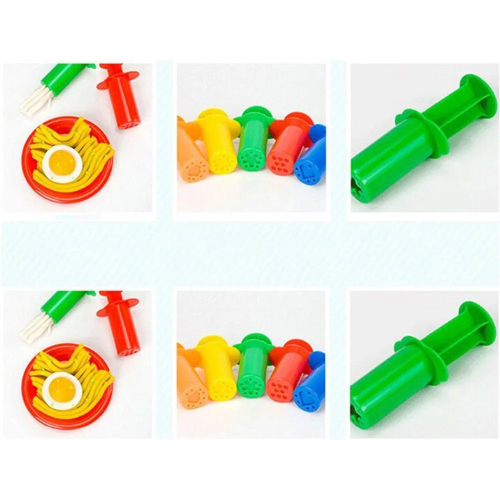 

Modeling Clay/Slime 5 pcs/set Plasticine Mold/Tools Syringes shape Learning Educational Funny Toy Multi color Colorful gifts