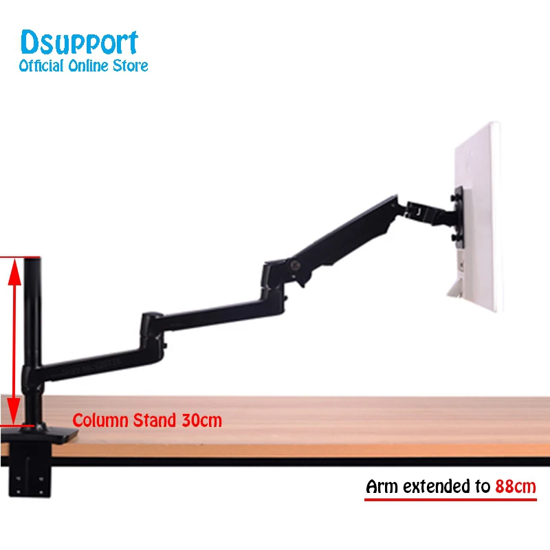  XSJ8013C-300 Aluminum Full Motion Free Lifting Ultra Long Arm 10-32 inch LED LCD Monitor Holder Len