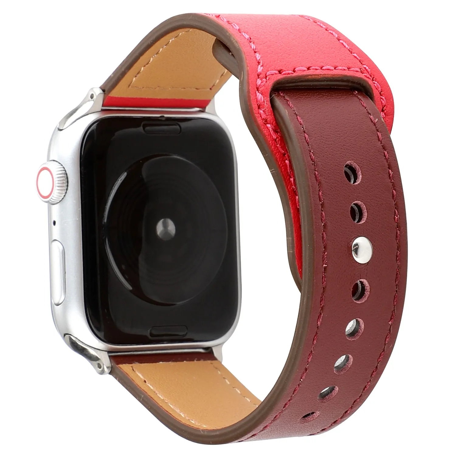 Ремешок для часов из натуральной кожи Apple Watch Series 1 2 3 4 42 мм 38 44 40 браслет iWatch Band