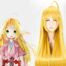 Аниме лиса Косплей демона парики Su Shan Su 100 см Косплей парики Хэллоуин Карнавал косплей женские парики