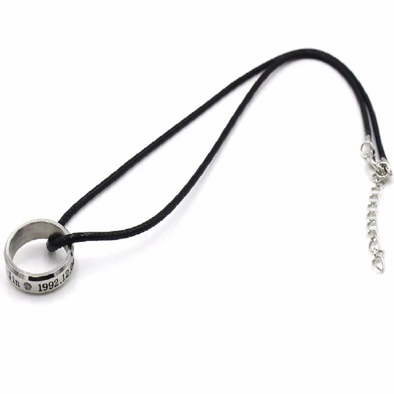 Kpop bangtan мальчики Готический Chorker ожерелье стальной кулон ожерелье s для женщин мужчин ювелирные изделия Bangtan аксессуары