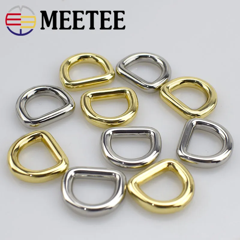 

Factory direct selling high-end bags hardware accessories wallet buckle 3 points zinc alloy die-casting D button Y1914