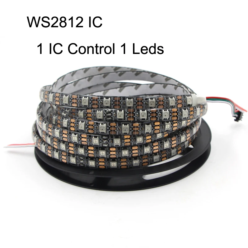 Светодиодная ленсветильник ws2812 2812b WS2811 2811 IC 5 в 12 В программируемая индивидуально