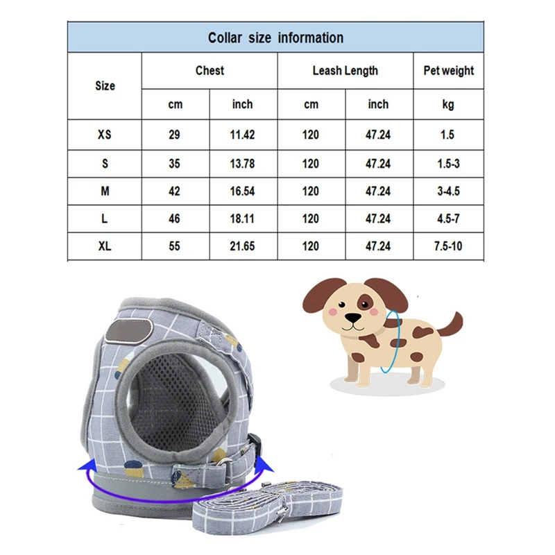 Поводок для собак и кошек, регулируемый светоотражающий жилет для домашних животных, поводок для прогулок, поводок для щенков, полиэстеровый сетчатый поводок для маленьких средних собак