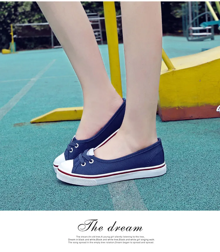 New Shallow flat women sneakers comfortable summer casual canvas shoes Breathable black Slip-on Vulcanize Shoes female NBT999 11