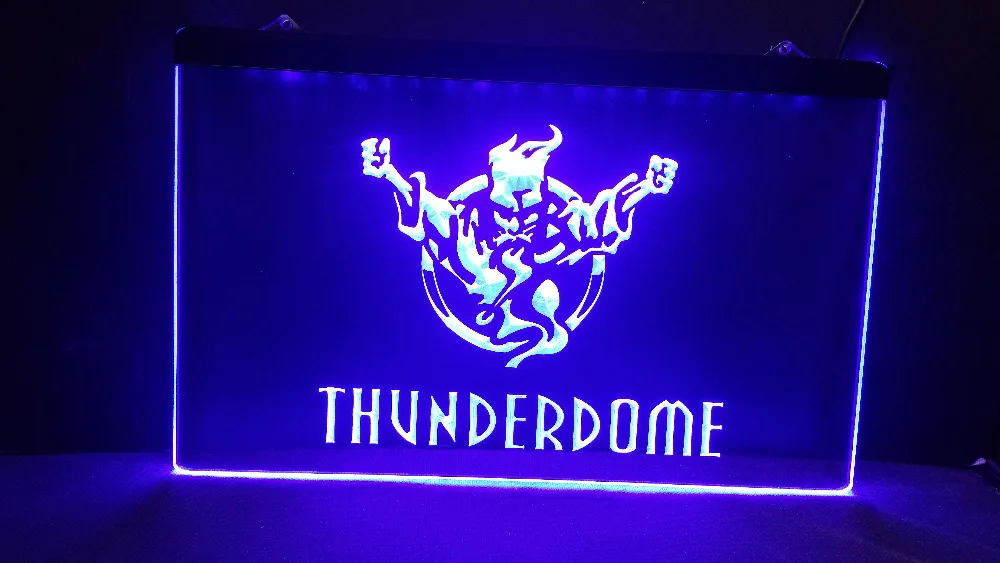 Thunderdome ghost 3 размера Бар Паб Клуб 3d вывески светодиодный неоновый свет Знак Домашний Декор ремесла