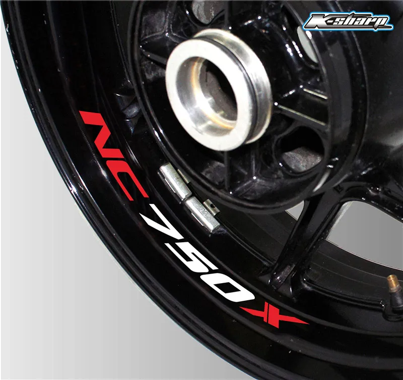 Motorcycle Styling Wheel Hub Tire Sticker Car Accessories Decorative logo Decal For Honda NC750X nc 750x