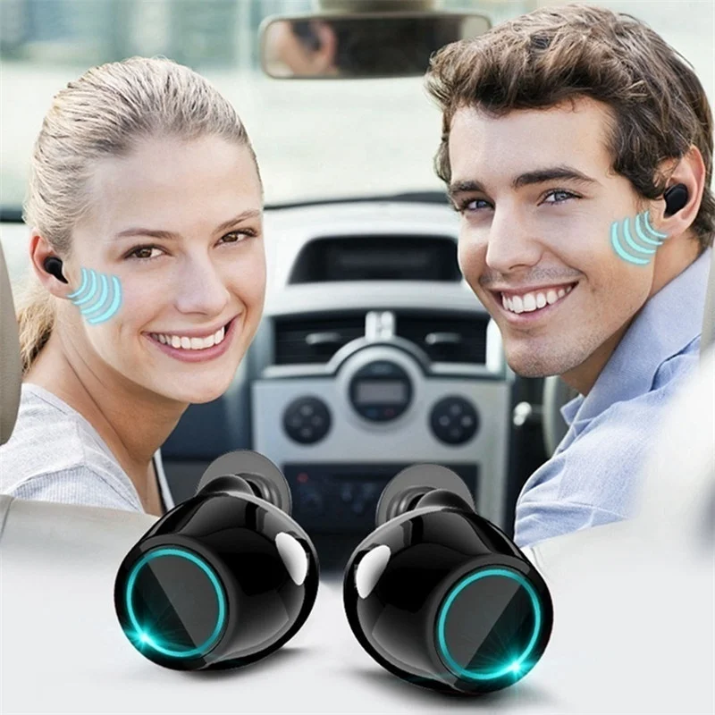 Mini Wireless Bluetooth Earphones 5.0 Dual Ear Stereo Magnetic Sports Earphones For Smart Phone