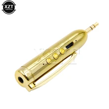 1 шт. Мини 3,5 мм Bluetooth 4,0 приемник беспроводной музыкальный аудио приемник перезаряжаемый Hands-free автомобильный комплект AUX с микрофоном высокое качество