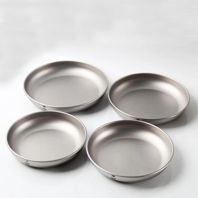 Buy Keith Titanium Plate Sets Camping Titanium Dishes