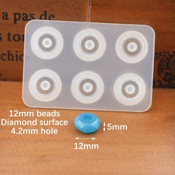 Premium Silicone Bead Mold for Jewelry Making and Crafting (12mm Rhombic)