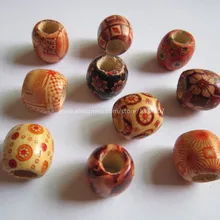 20 шт африканские деревянные волосы оплетка дреды бусины трубчатые кольца приблизительно 7-8 мм отверстие ювелирные изделия дреды аксессуары