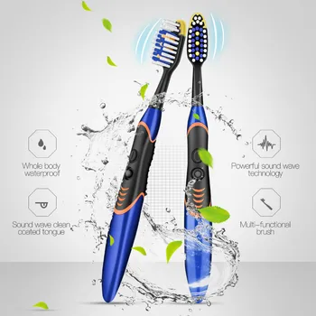 

Electric Toothbrush Ultrasonic Sonic Wave Tooth Brushes Silicone Waterproof Teeth Brush Dental Care Oral Hygiene Adults Baby