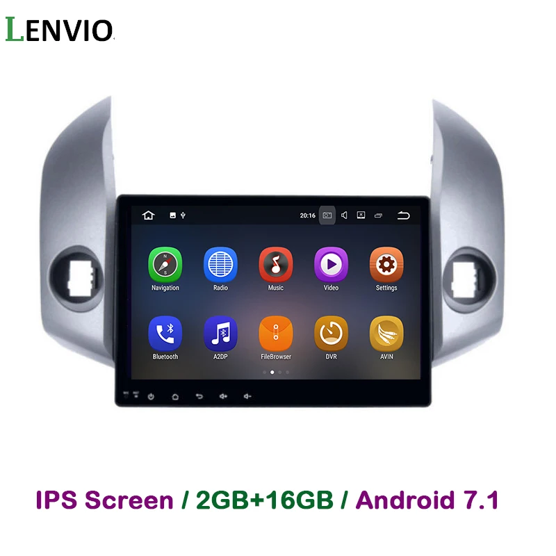 Lenvio IPS 2G RAM 2 Din Android 7.1 CAR DVD Radio GPS Navigation multimedia For Toyota RAV 4 RAV4 2007 2008 2009 2010 2011 2012