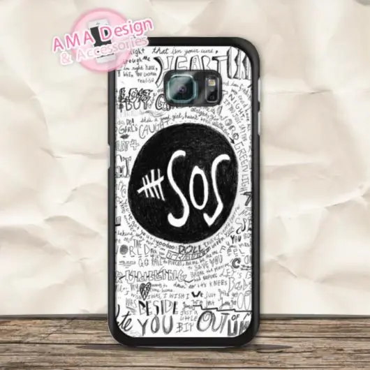 Черный белый цвет 5SOS Wi-Fi 5 секунд лето чехол для Galaxy S9 S8 S7 S6 Edge Plus S5 активный S4 мини
