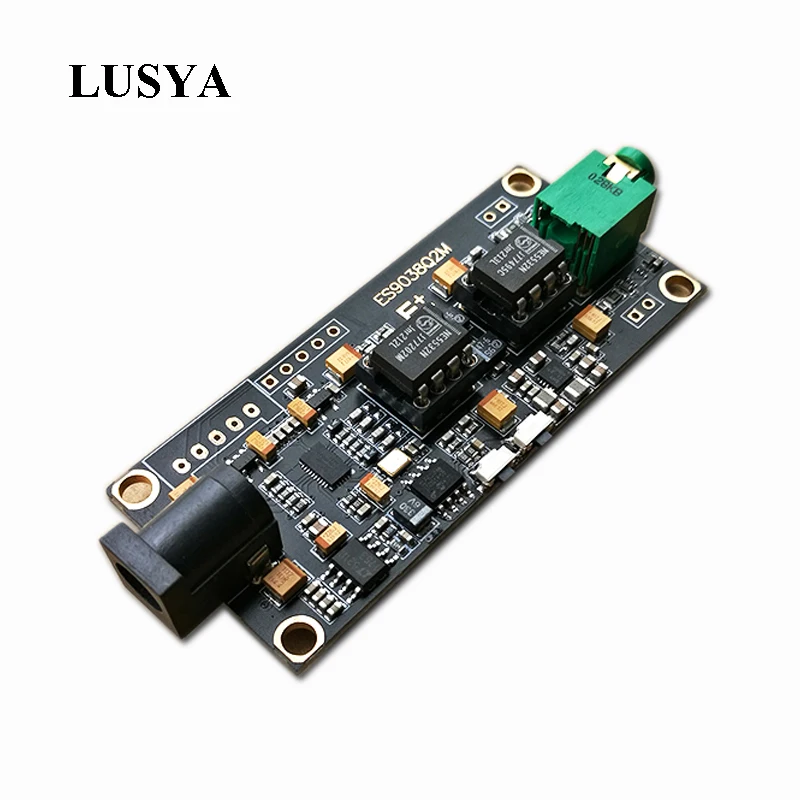 Lusya ES9038Q2M decoder board I2S input ES9038 asynchronous USB module can be used with Italian interface