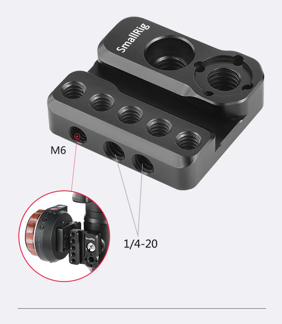 SmallRig DSLR камера Монтажная пластина для Moza Air 2 Gimbal особенность с Arri определения отверстий Nato Rail DIY аксессуары Rig BSS2319