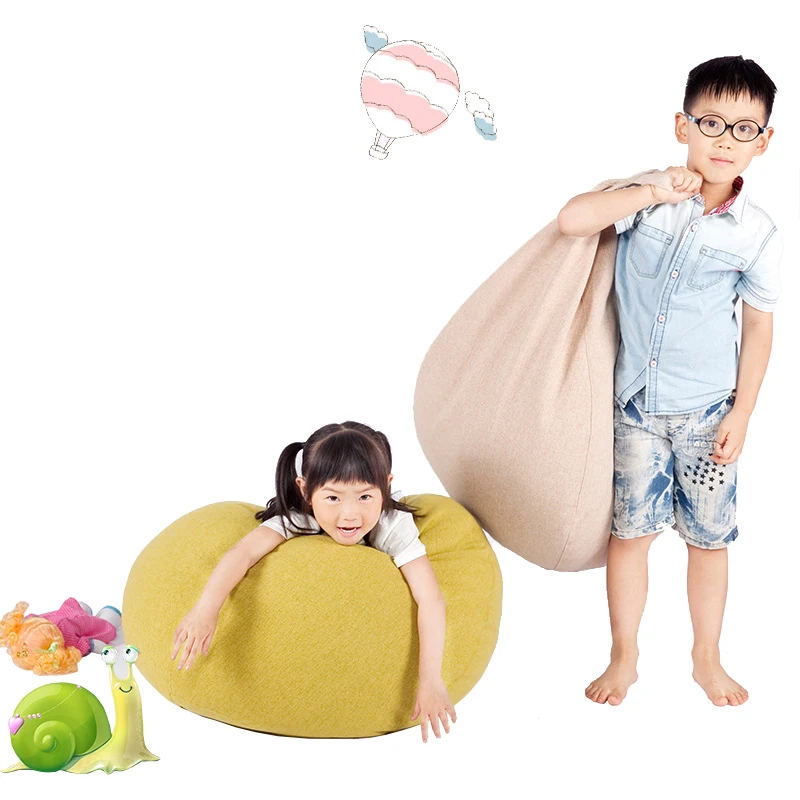 2017 Nova Removível Lavável Pequeno Preguiçoso Sofás do Saco de Feijão Crianças Encantador dos desenhos animados Tatami Sala de Lazer Cadeira Do Saco de Feijão 17 cores