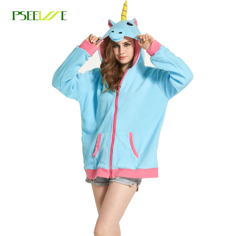 New Novelty Women Hoodies Fashion Cartoon unicorn ...