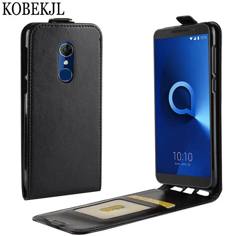 For Alcatel 3 Case Alcatel 3 Case Flip Wallet PU Leather Back Cover