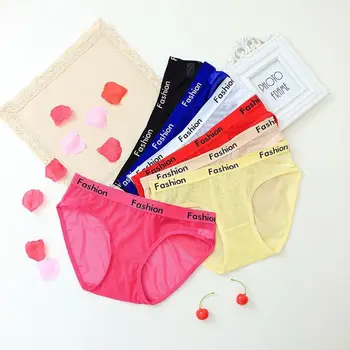 

2018 Low Rise Panties Sexy Women Ultra-thin Mesh Transparent Sexy Briefs Women's Lace Panties Women Seamless
