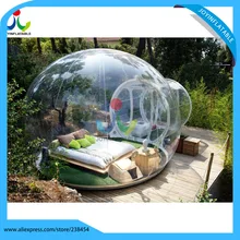 free shipping 6X8M Inflatable Transparent Camping Bubble Globe Tent For Outdoor Show House