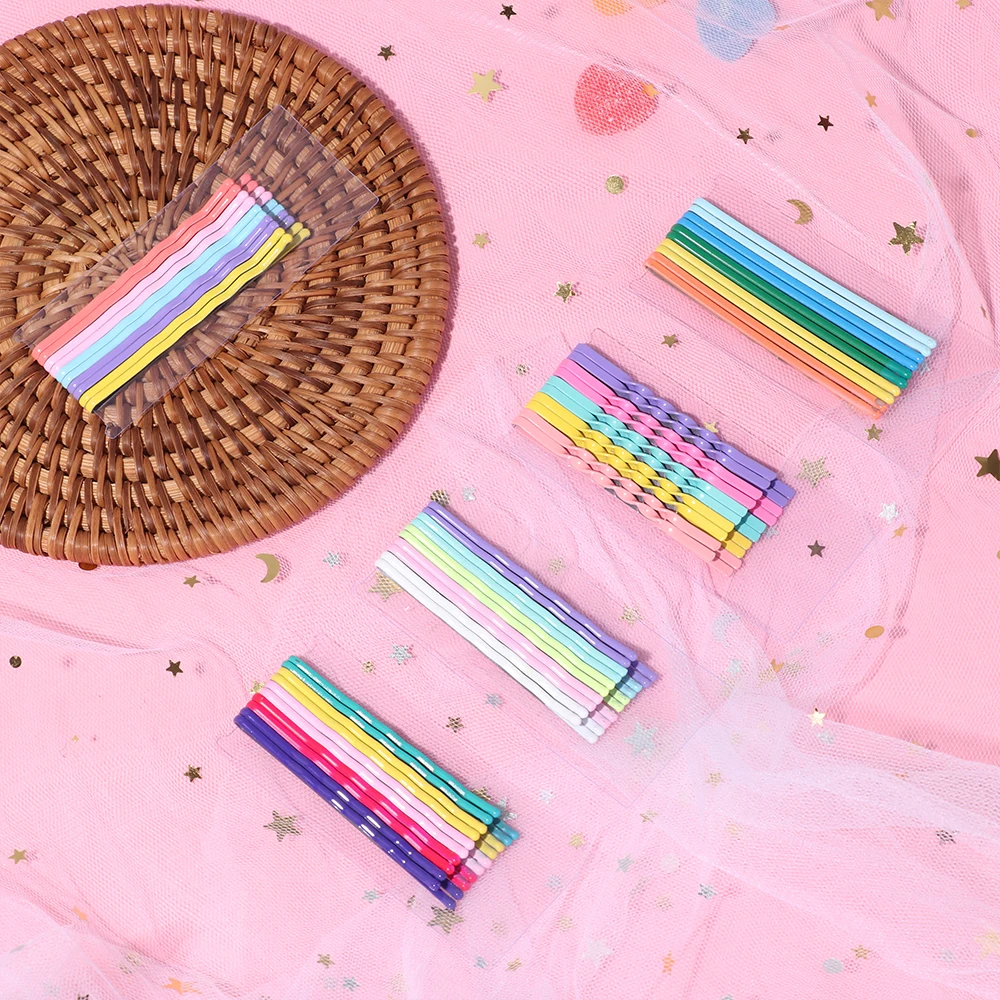 

10Pcs/Set Colorful Hairpins For Women Hair Clip Lady Bobby Pins Invisible Wave Hairgrip Barrette Hair Clips Accessories