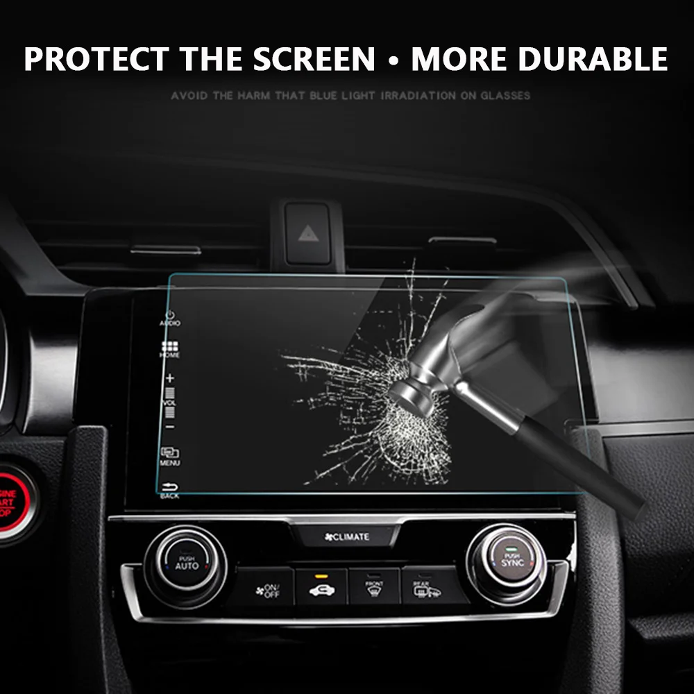 Vehemo автомобиль закаленное стекло для автомобиля gps MP5 видео плеер протектор экрана пленка Премиум 9 дюймов 198x112 мм DVD Guard ЖК-монитор