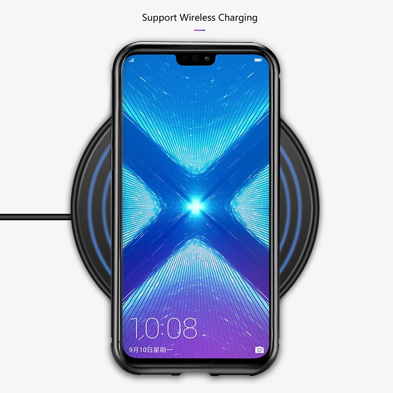 Магнитный адсорбционный металлический чехол для huawei Honor 10 Lite Магнитный чехол для телефона для huawei P Smart защитный чехол