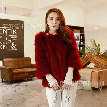 

Fashion Fox Faux Winter Women Warm Fur Coat New Short Winter Fur Jacket Plus Size Outerwear Natural Fox Fur Coats for Women z30