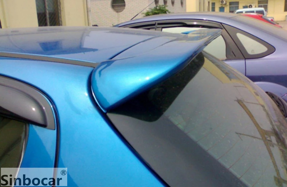 

High Quality ABS Material Paint Deflector Rear Wing Primer Color Rear Spoiler For Peugeot 206 207 Spoiler Witout Light 2008-2013