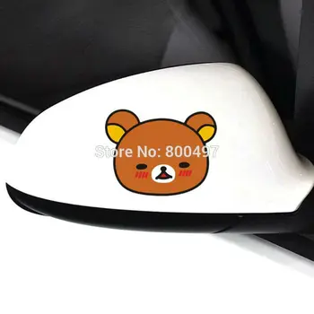 

10 x Newest Car Styling Car Covers Cartoon Bear Rilakkuma Car Stickers Decals for Toyota Chevrolet Volkswagen Tesla Ford Lada