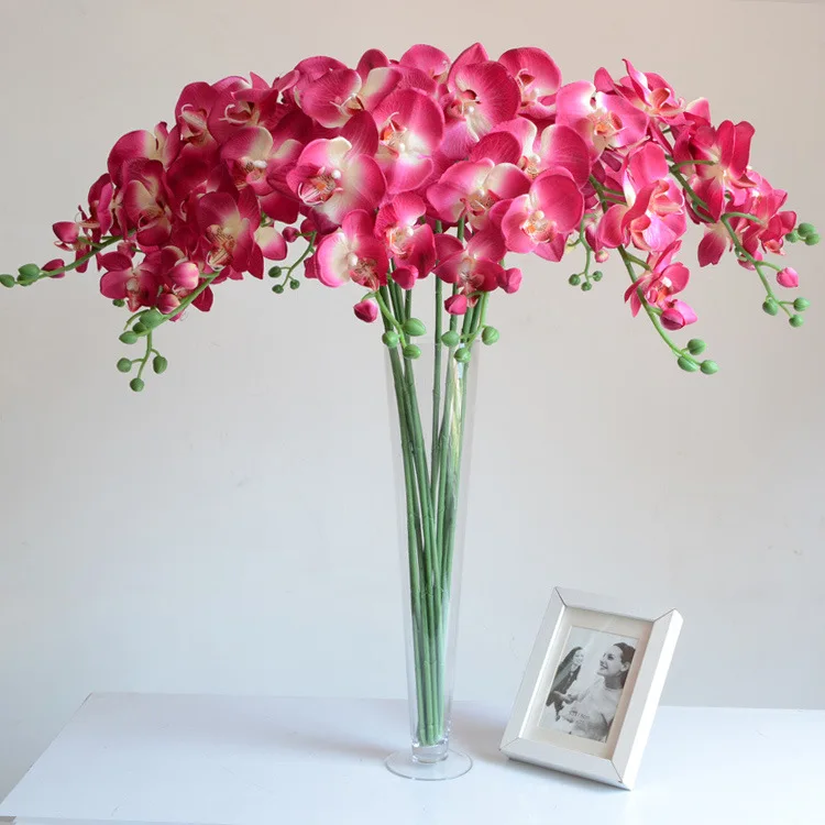 

Phalaenopsis artificial flower large phalaenopsis floral flower fake flower decoration orchid home table setting 5pcs
