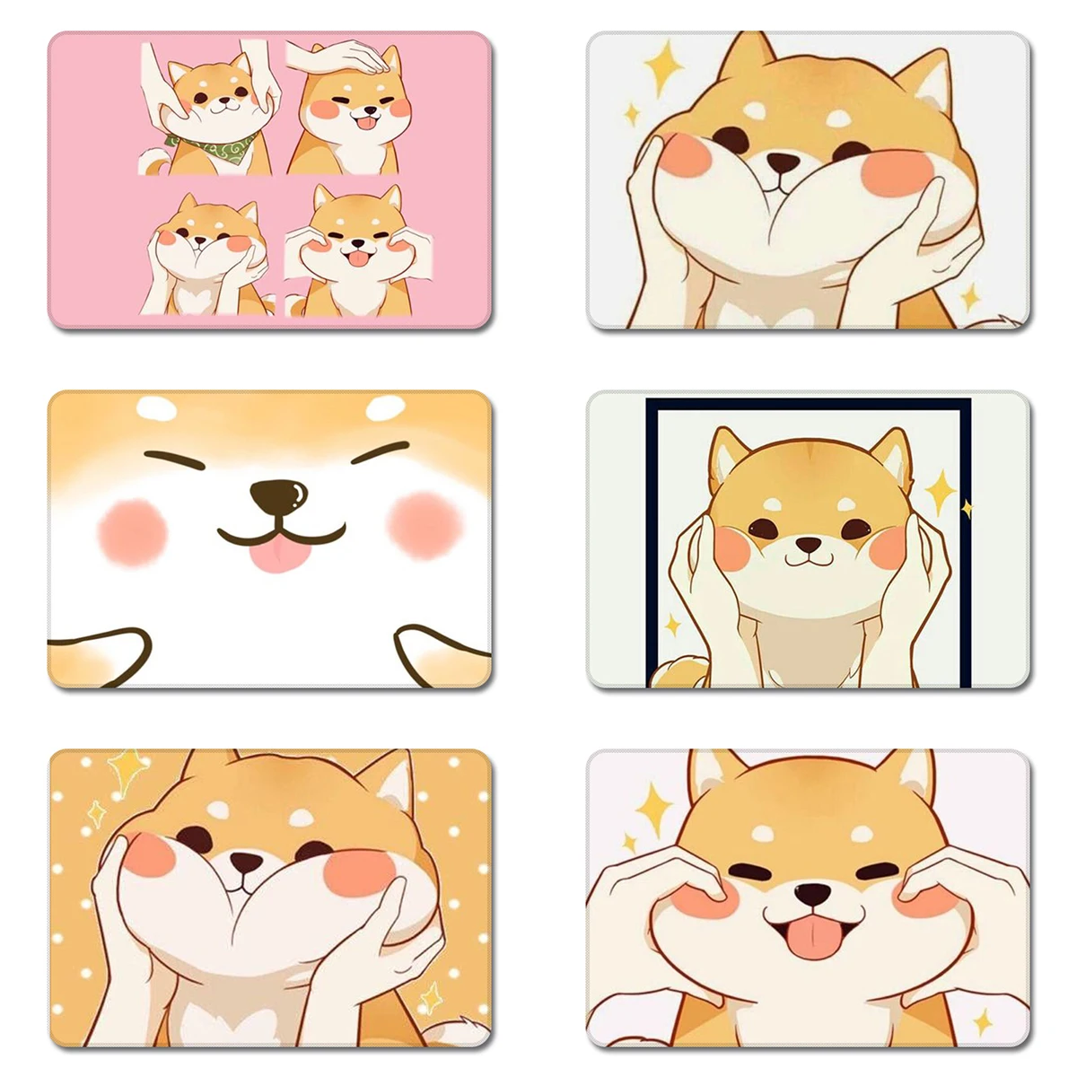 

Japanese Shiba Inu Cartoon Dog Doggy Puppy Cool Designs Nature Rubber Table Mouse Pad Laptop Computer Enclosure Mousepad Mat