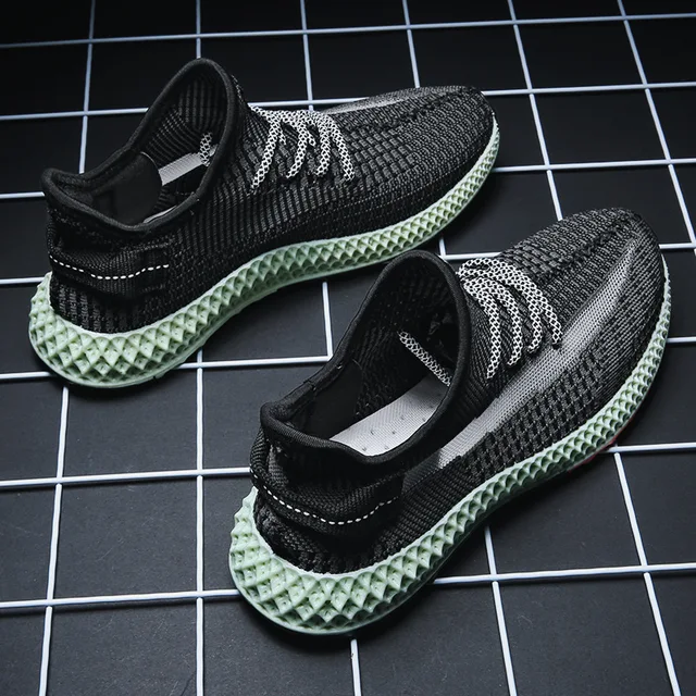 US $19.95 INS hip hop Spring Summer Fashion Fly Weave Sneakers Lighted Breathable Men Casual Shoes Jogging Te
