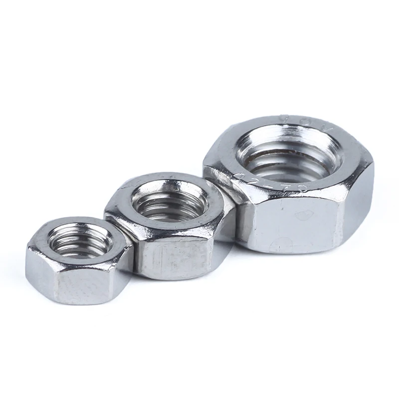 

M1 stainless steel 304 metric hex nuts hexagon
