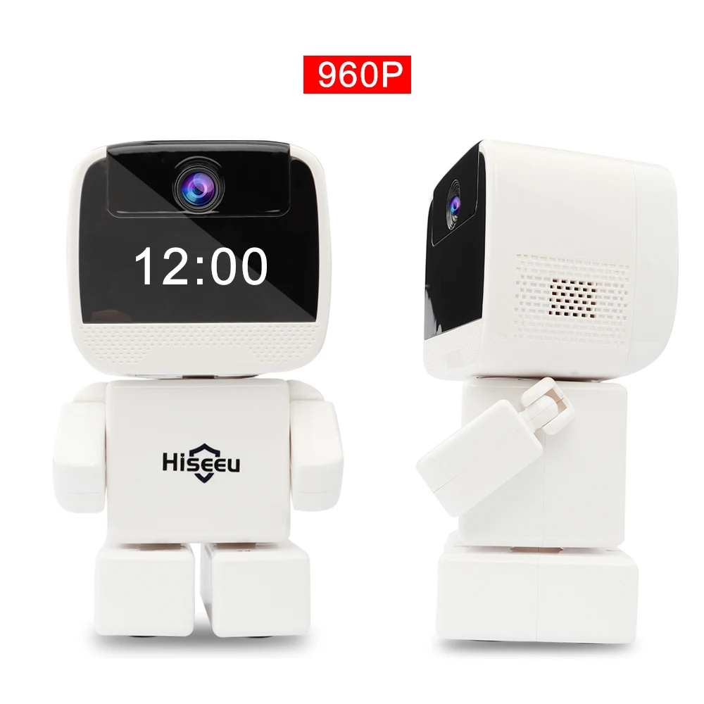 Hiseeu ip камера 960 P HD робот ночного видения двухстороннее аудио детский монитор CCTV SD