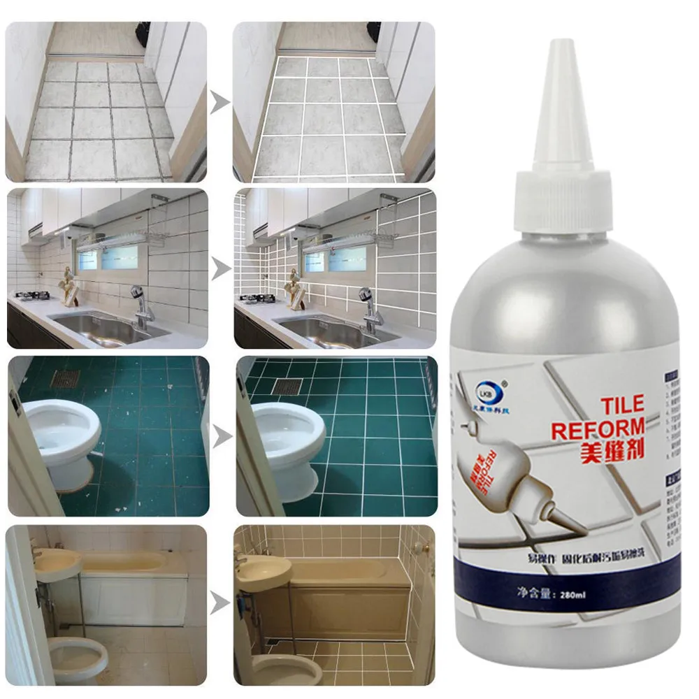 Tile Gap Refill Agent Tile Reform Coating Mold Cleaner Tile Sealer Repair Glue Home Living Room Kitc