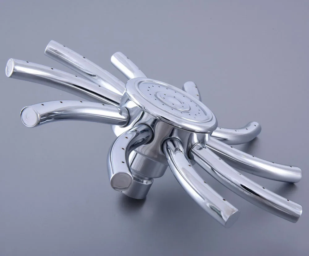 Chrome Rainfall Showerhead Bathroom Shower Faucet Head Rain Shower Head Bathroom Top Sprayer Ksd229