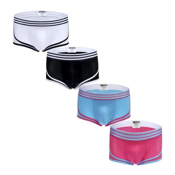 3 Pcs/lot BSHETR Brand Sexy Male Underwear Breathable Boxers Soft Cotton Shorts Men Slip U convex pouch Panties Gay Underpants
3 Pcs/lot BSHETR Brand Sexy Male Underwear Breathable Boxers Soft Cotton Shorts Men Slip U convex pouch Panties Gay Underpants
