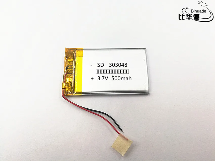 10 шт. 3,7 в, 500 мАч, 303048 PLIB; полимерная литий-ионная/литий-ионный аккумулятор для gps, mp3, mp4, mp5, dvd