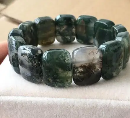 

free shipping NATURAL Clear Aquatic agateQUARTZ CRYSTAL Bracelet