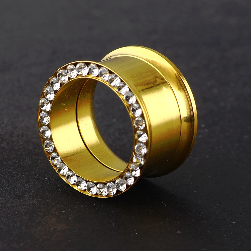 JUNLOWPY Copper Flower Fit Screw Tunnel Stainless Steel Piercing Plugs Earring Ear Expander Stretcher Gauges Body Jewelry 70pcs