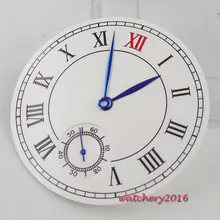 Новые Классические винтажные 38,9 мм Parnis белый циферблат+ синие часы с римскими цифрами подходят 6498 детские наручные часы на запчасти