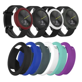

XBERSTAR Silicon Protective Skin Case For Garmin Vivomove HR Smartwatch Shell Cover Cases Rubber Sleeve Protector