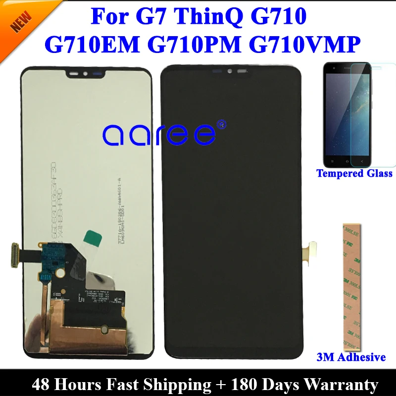 Протестированный ЖК дисплей для LG G7 ThinQ G710 G710EM сенсорный экран дигитайзер в