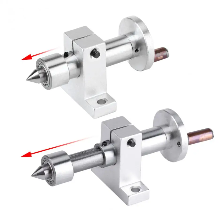 Мини-токарный станок вращающийся живой центр двойной подшипник вращающийся центр с гаечным ключом diy части деревообрабатывающий токарный станок Станки инструменты