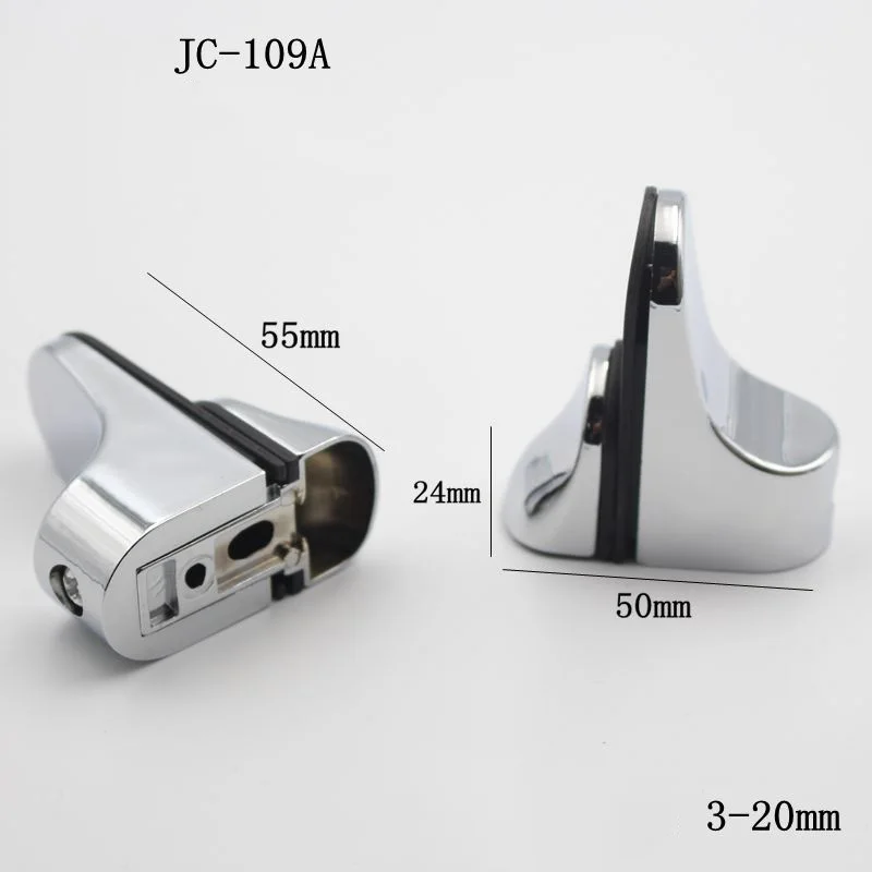 

2x Zinc Alloy Glossy Shelves Holder Bracket Supports Set For Glass Wood Durable