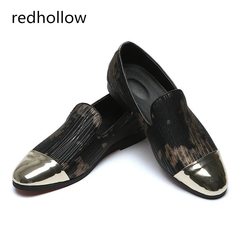 

Men Shoes Fashion Metal Toe Slip on Loafers Comfort Spring Autumn Casual Men Flat Shoes Sapatos Homens